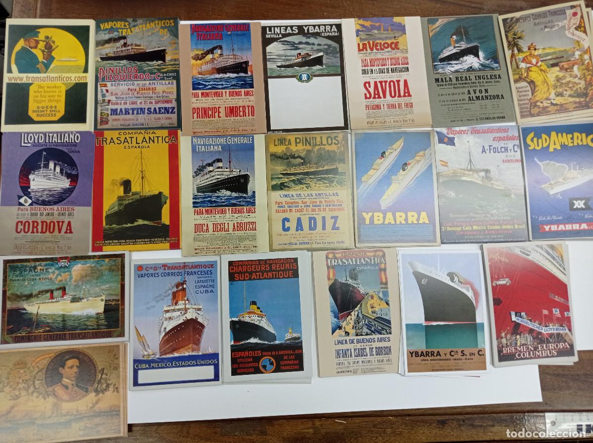 Postales: 21 POSTALES DE LINEAS MARITIMAS - Foto 1