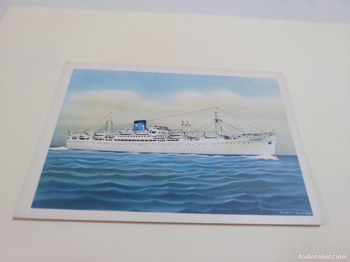 Postales: POSTAL MOTONAVE NAPOLI - FLOTTA LAURO - Foto 1