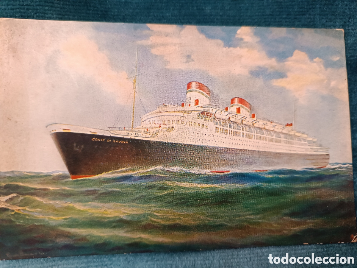 Postales: Italian Line. SS. CONTE DE SAVOIA. - Foto 1