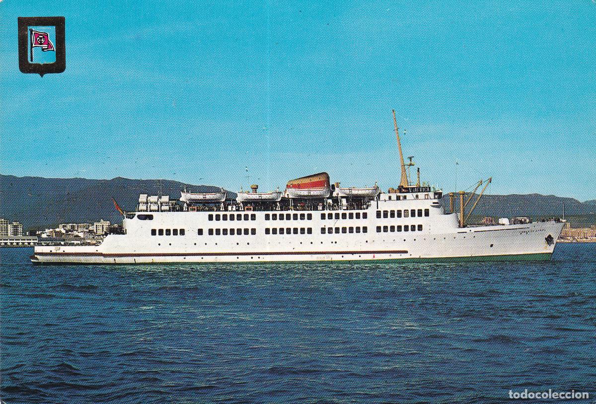 Postales: TRANSMEDITERRANEA BARCO CAR FERRY - Foto 1