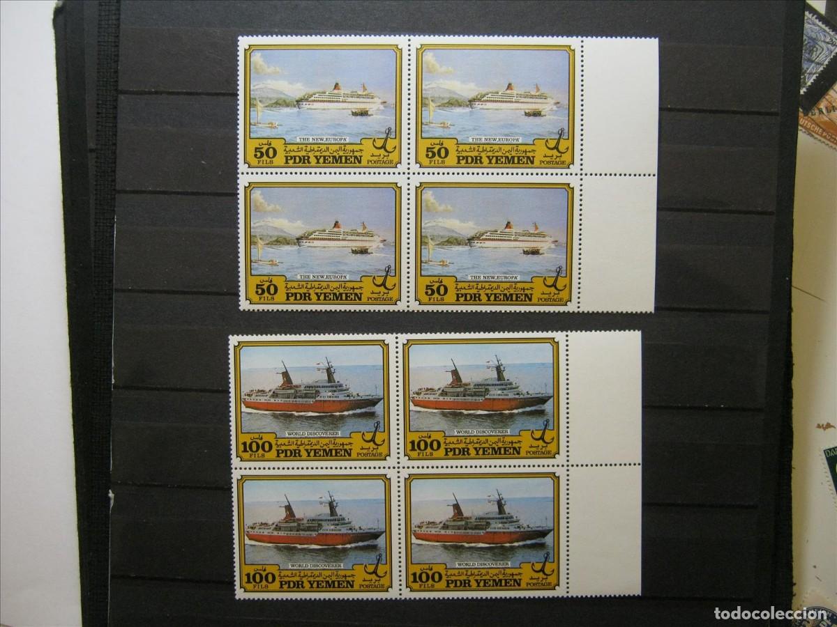Postales: YEMEN BARCOS BOQUES DE 4 MNH** LUJO. - Foto 1