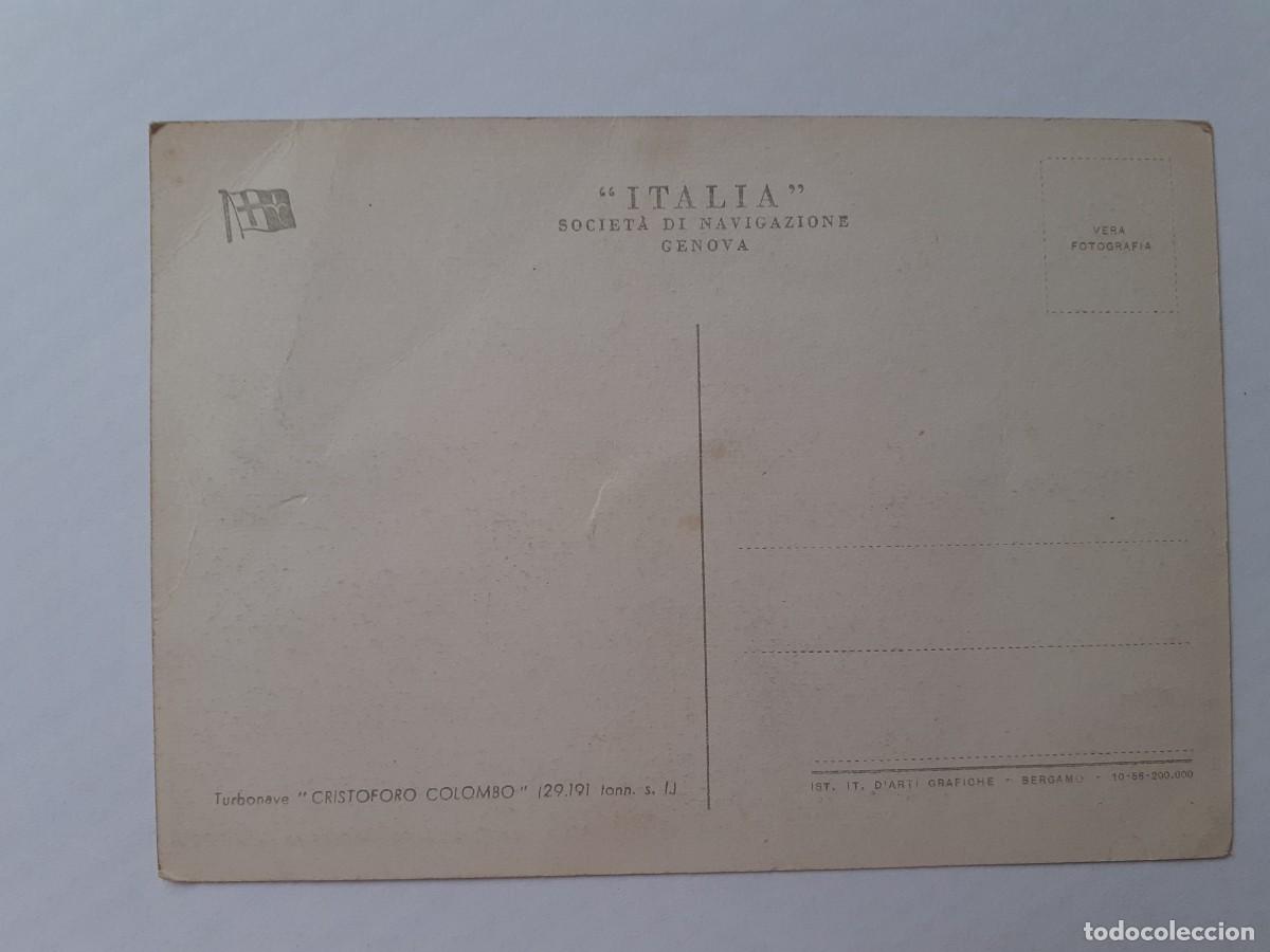 Postales: POSTAL - BARCO CRISTOFORO COLOMBO - S/C - Foto 2