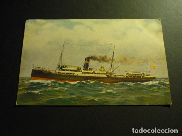 Postales: BARCO COMPA&Ntilde;IA TRASMEDITERRANEA POSTAL - Foto 1