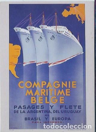 Postales: BARCOS - COMPAGNIE MARITIME BELGE - COPY25, SANTANDER - Foto 1