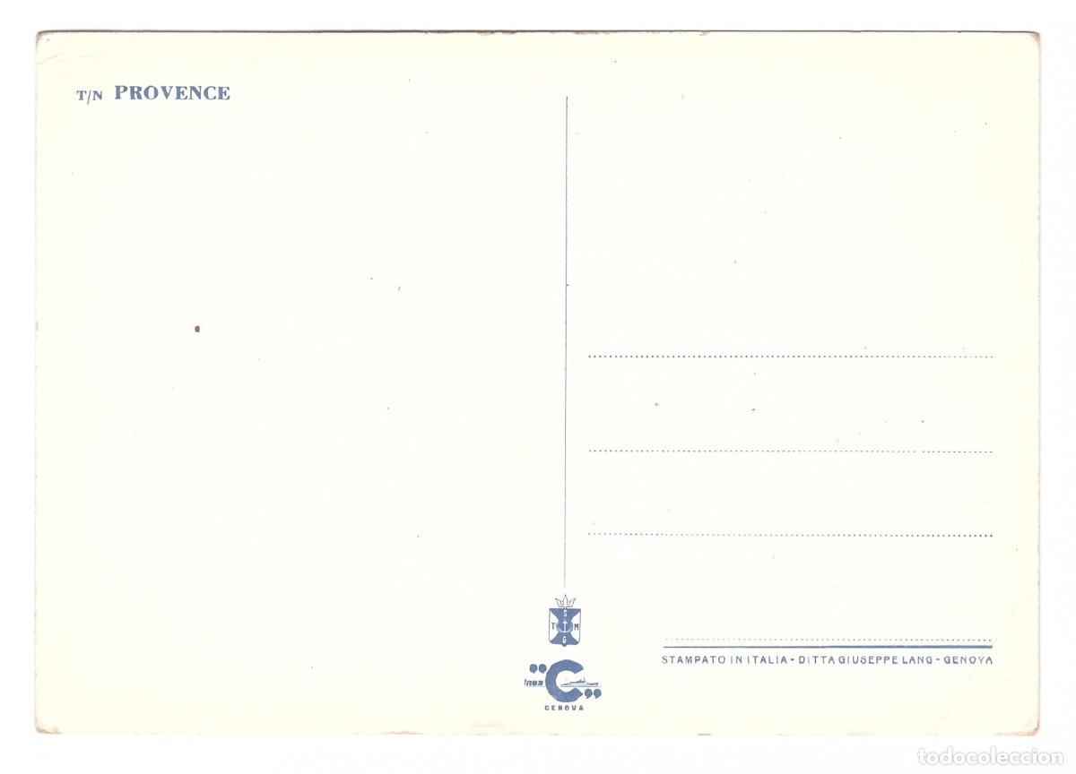 Postales: T/N PROVENCE. L&iacute;nea &rdquo;C&rdquo; GENOVA. - Foto 2