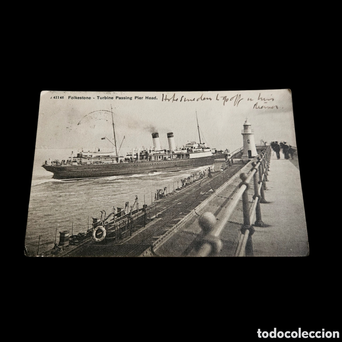 Postales: Antiguo postal de &rdquo;Folkestone &rdquo;. 1912 - Foto 1