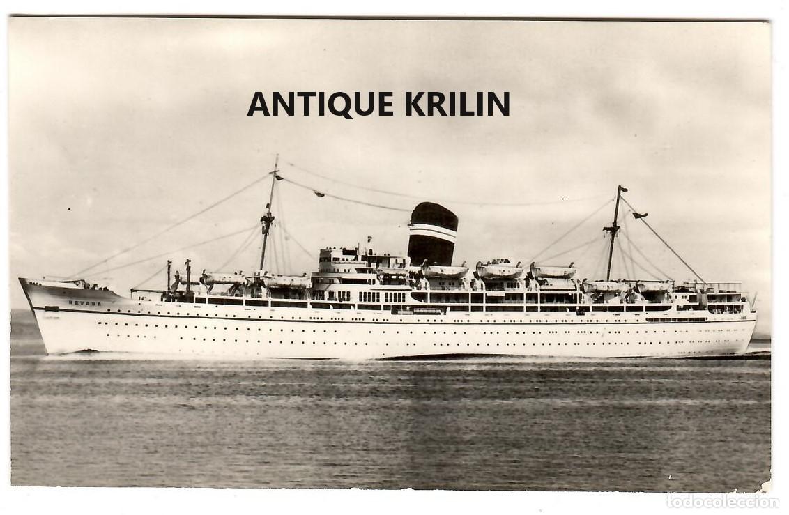 Postales: S.S. NEVASA / SCHOOL - SHIP / B.I. EDUCATIONAL CRUISES - Foto 1