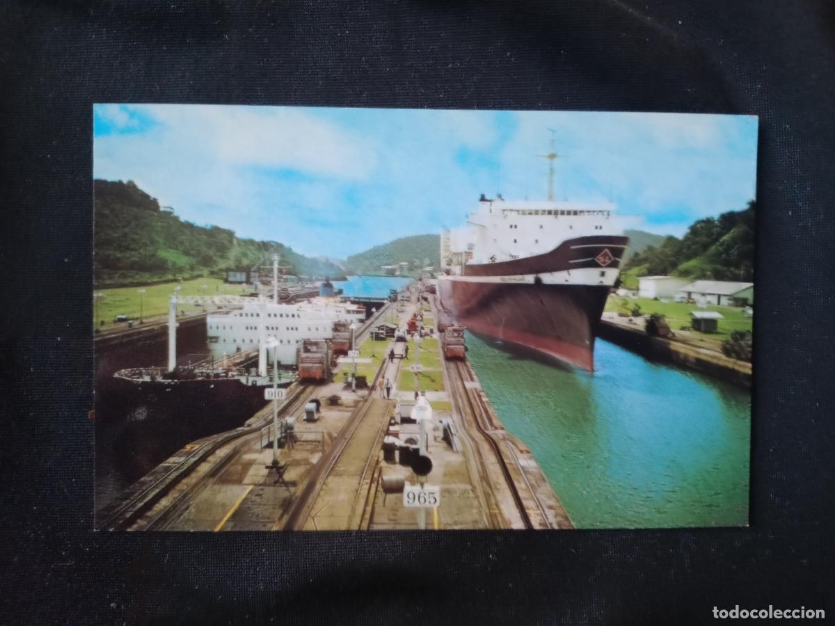 Postales: Barcos. Esclusas de Miraflores, Panam&aacute; - Foto 1
