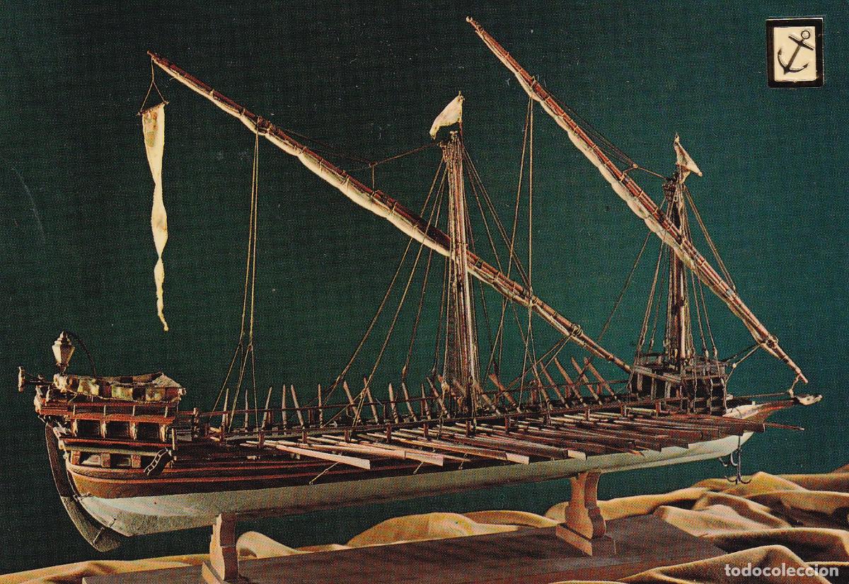 Postales: POSTAL BARCO MAQUETA GALERA - Foto 1