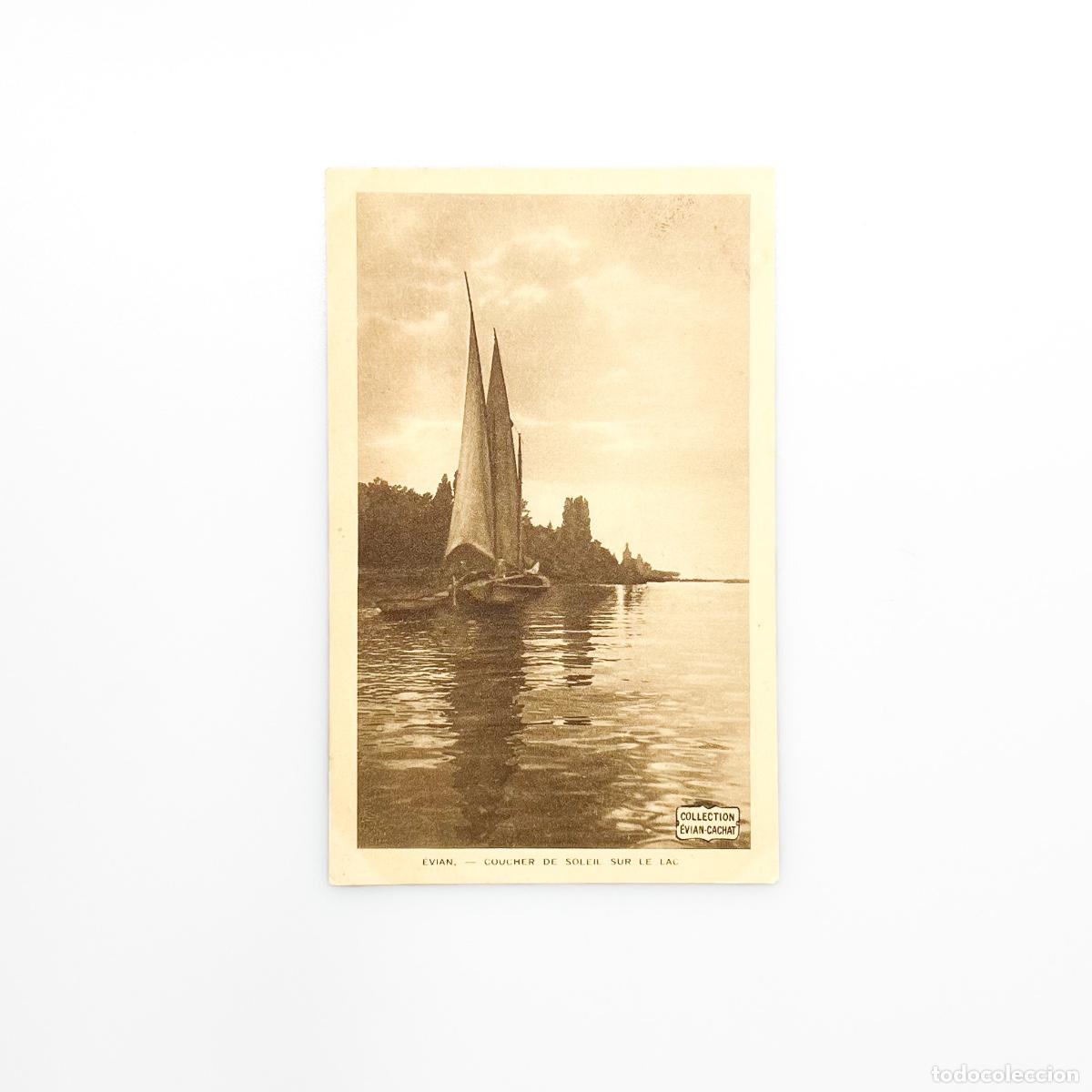 Postales: Postal Evian - Coucher de Soleil sur le lac - Foto 1