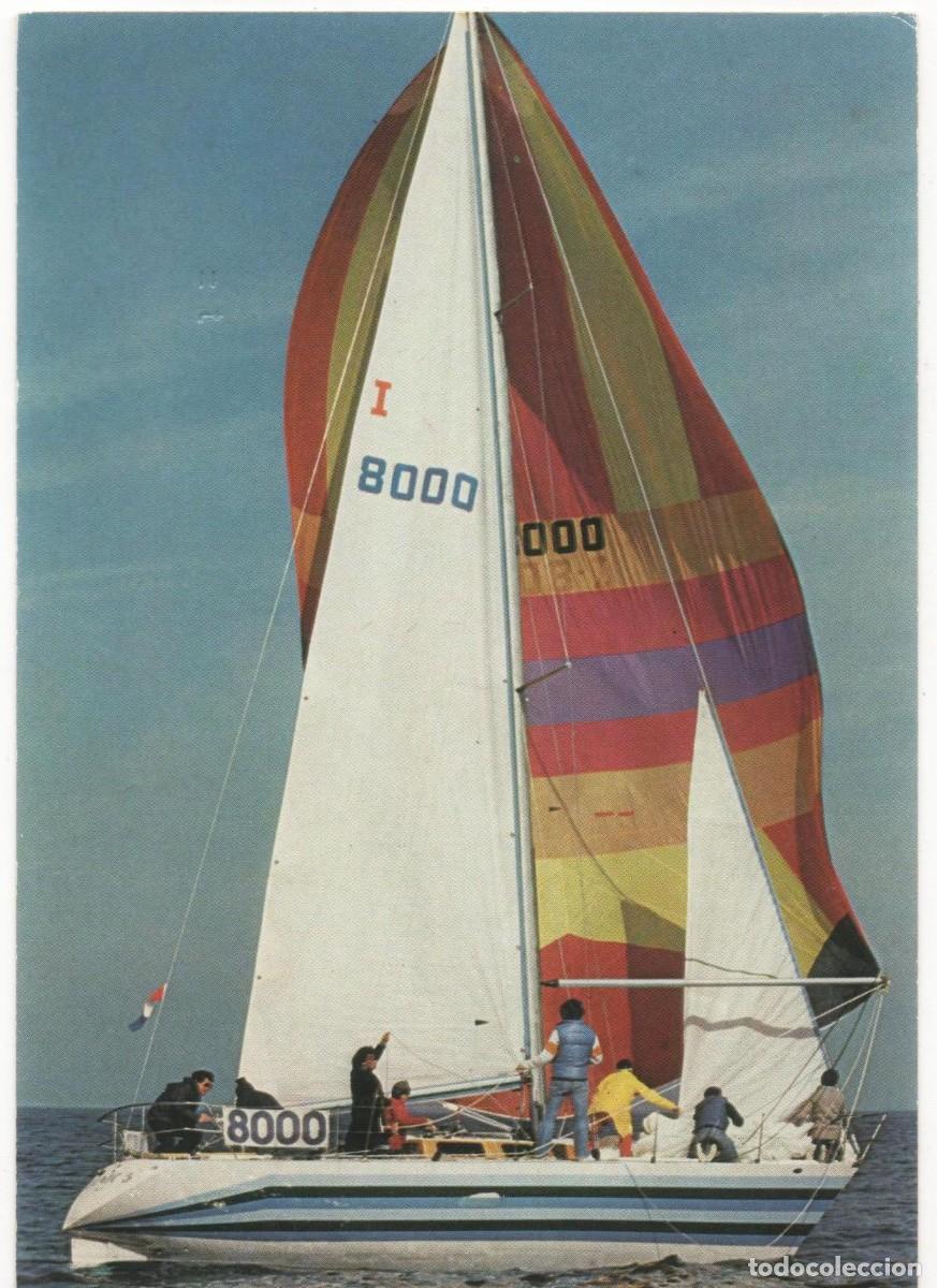 Postales: Postal a&ntilde;os 80- Velero -Circulada-- - Foto 1