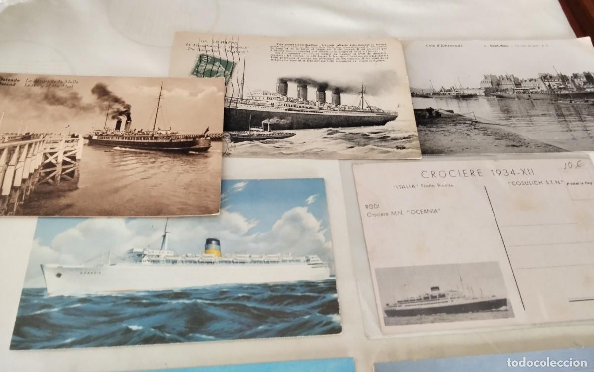 Postales: 40 POSTALES TEMA BARCOS ANTIGUAS - Foto 12