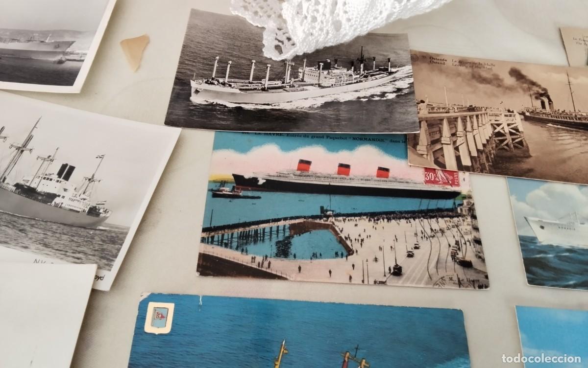 Postales: 40 POSTALES TEMA BARCOS ANTIGUAS - Foto 13