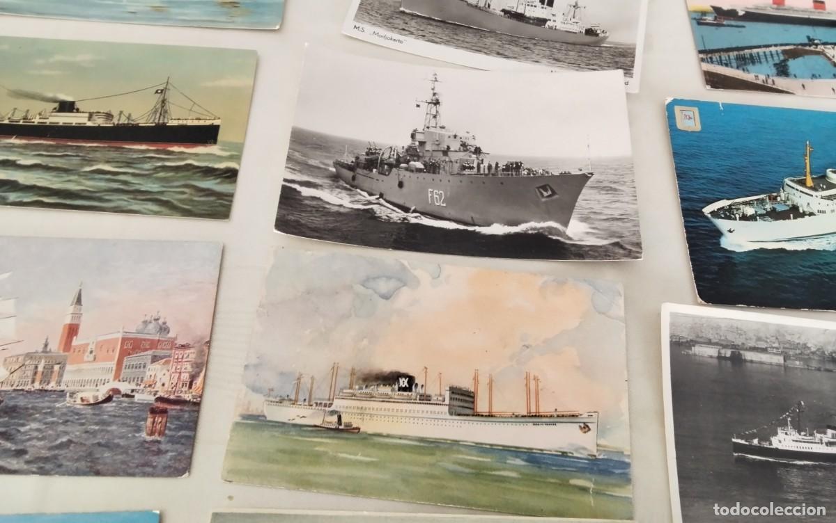 Postales: 40 POSTALES TEMA BARCOS ANTIGUAS - Foto 14