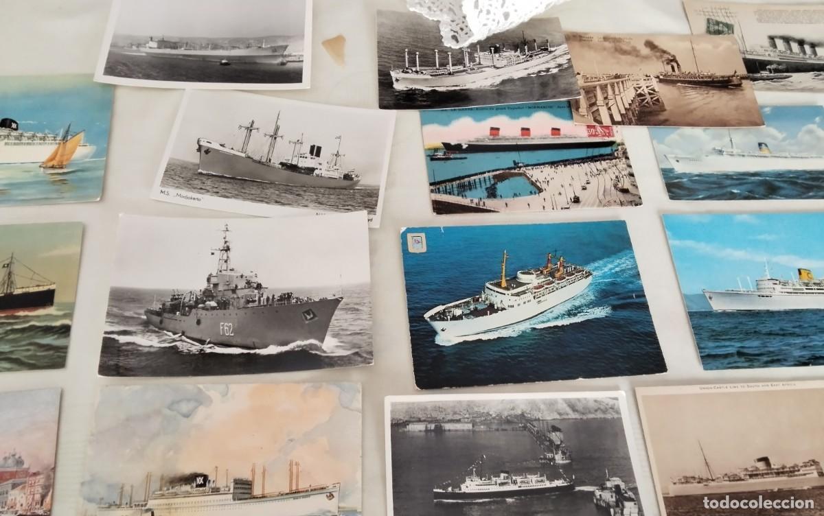 Postales: 40 POSTALES TEMA BARCOS ANTIGUAS - Foto 18