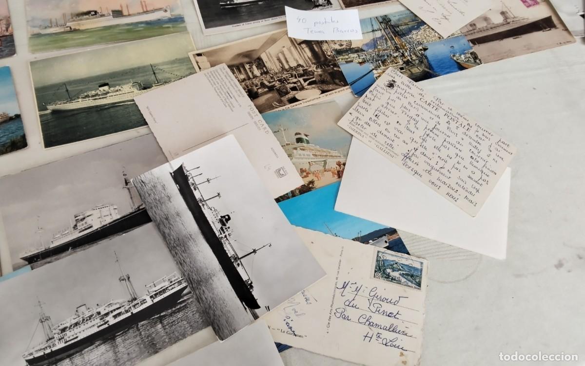 Postales: 40 POSTALES TEMA BARCOS ANTIGUAS - Foto 20