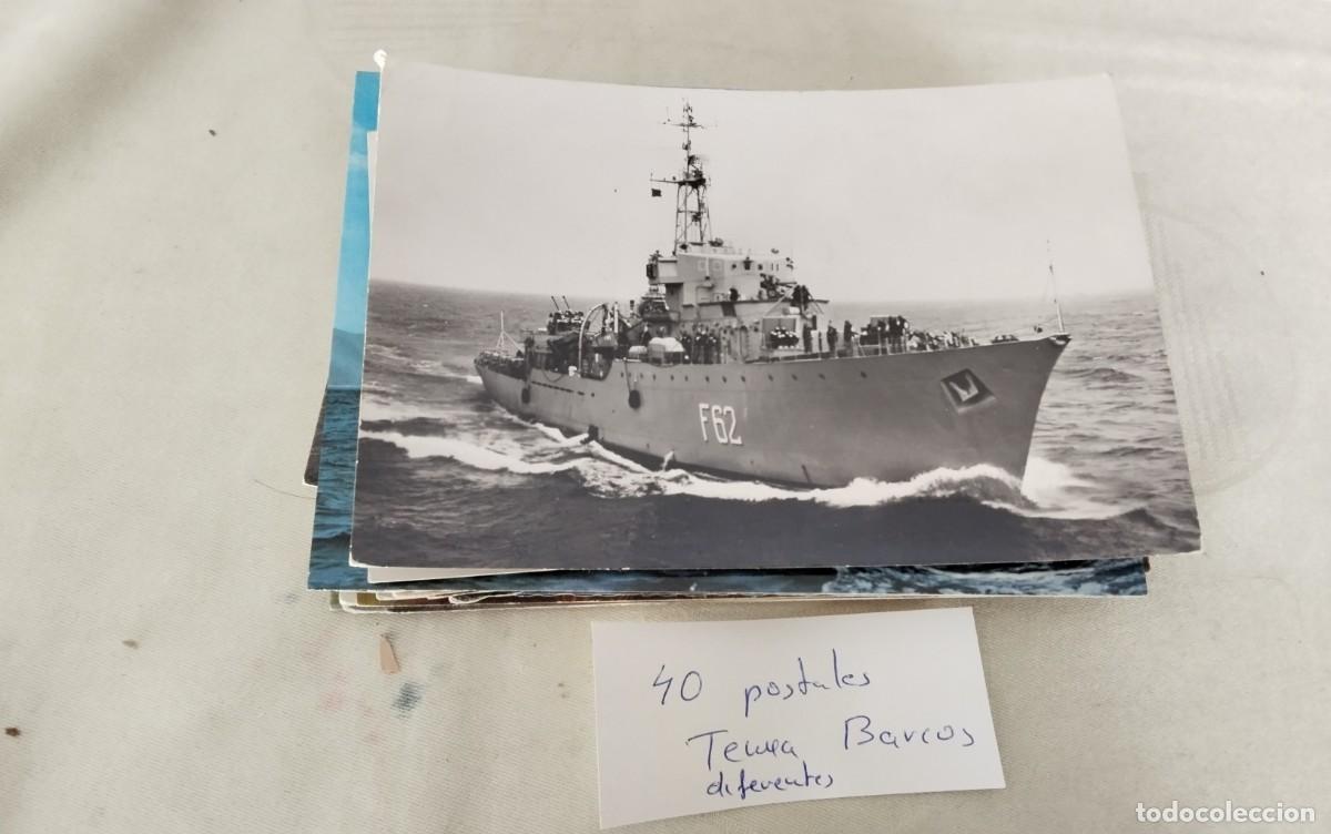 Postales: 40 POSTALES TEMA BARCOS ANTIGUAS - Foto 21