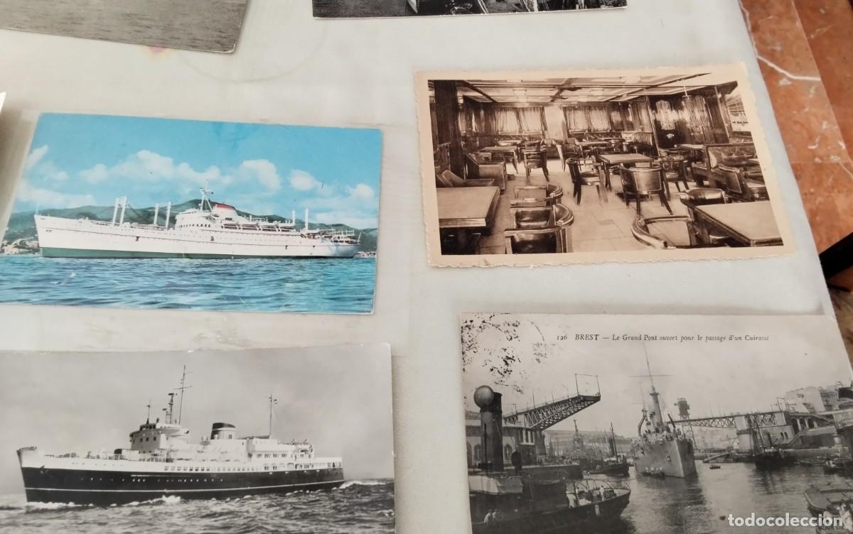 Postales: 35 POSTALES ANTIGUAS TEMA BARCOS - Foto 7