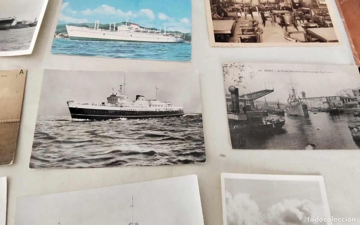 Postales: 35 POSTALES ANTIGUAS TEMA BARCOS - Foto 8
