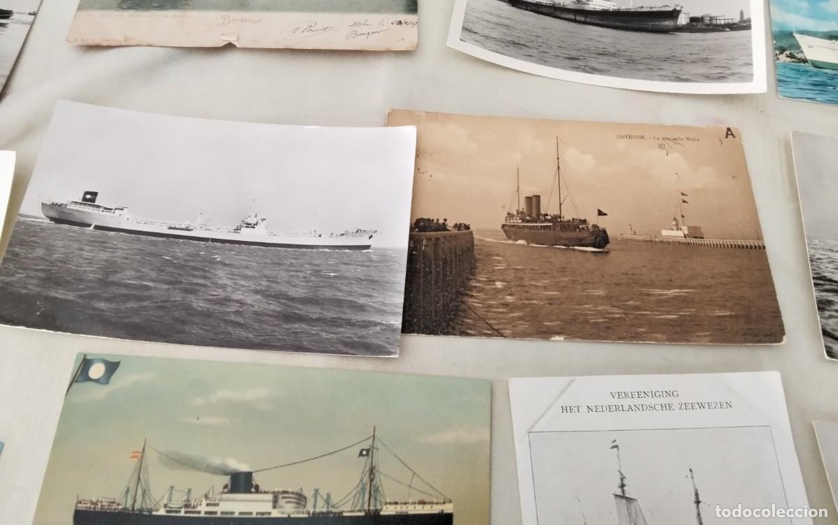 Postales: 35 POSTALES ANTIGUAS TEMA BARCOS - Foto 9