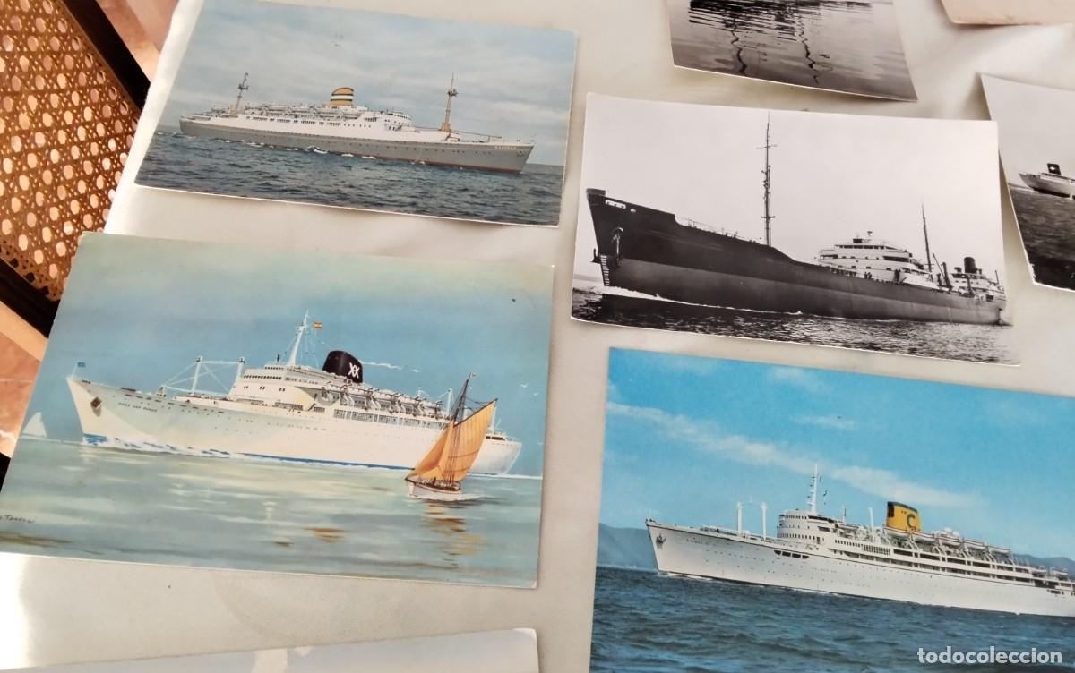 Postales: 35 POSTALES ANTIGUAS TEMA BARCOS - Foto 12