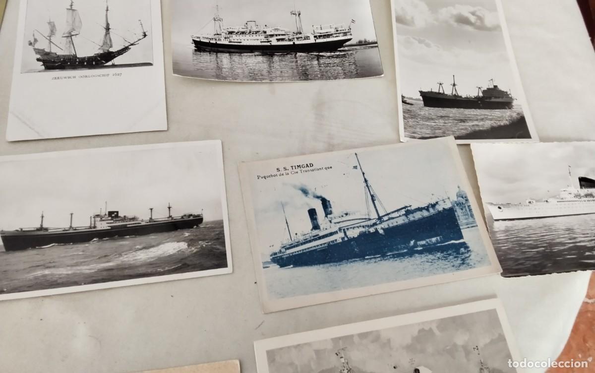 Postales: 35 POSTALES ANTIGUAS TEMA BARCOS - Foto 16