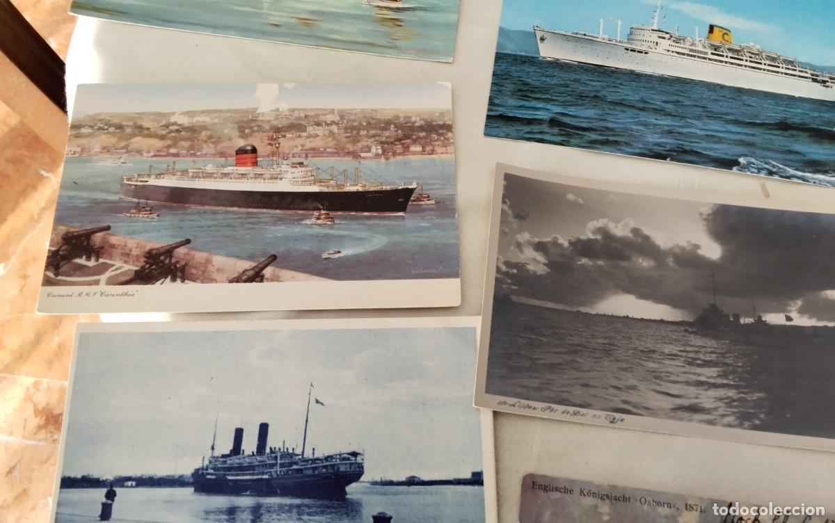 Postales: 35 POSTALES ANTIGUAS TEMA BARCOS - Foto 21