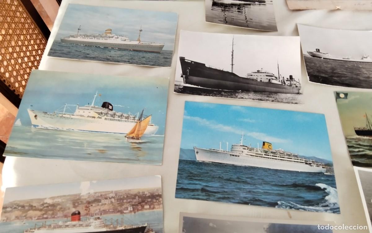 Postales: 35 POSTALES ANTIGUAS TEMA BARCOS - Foto 22