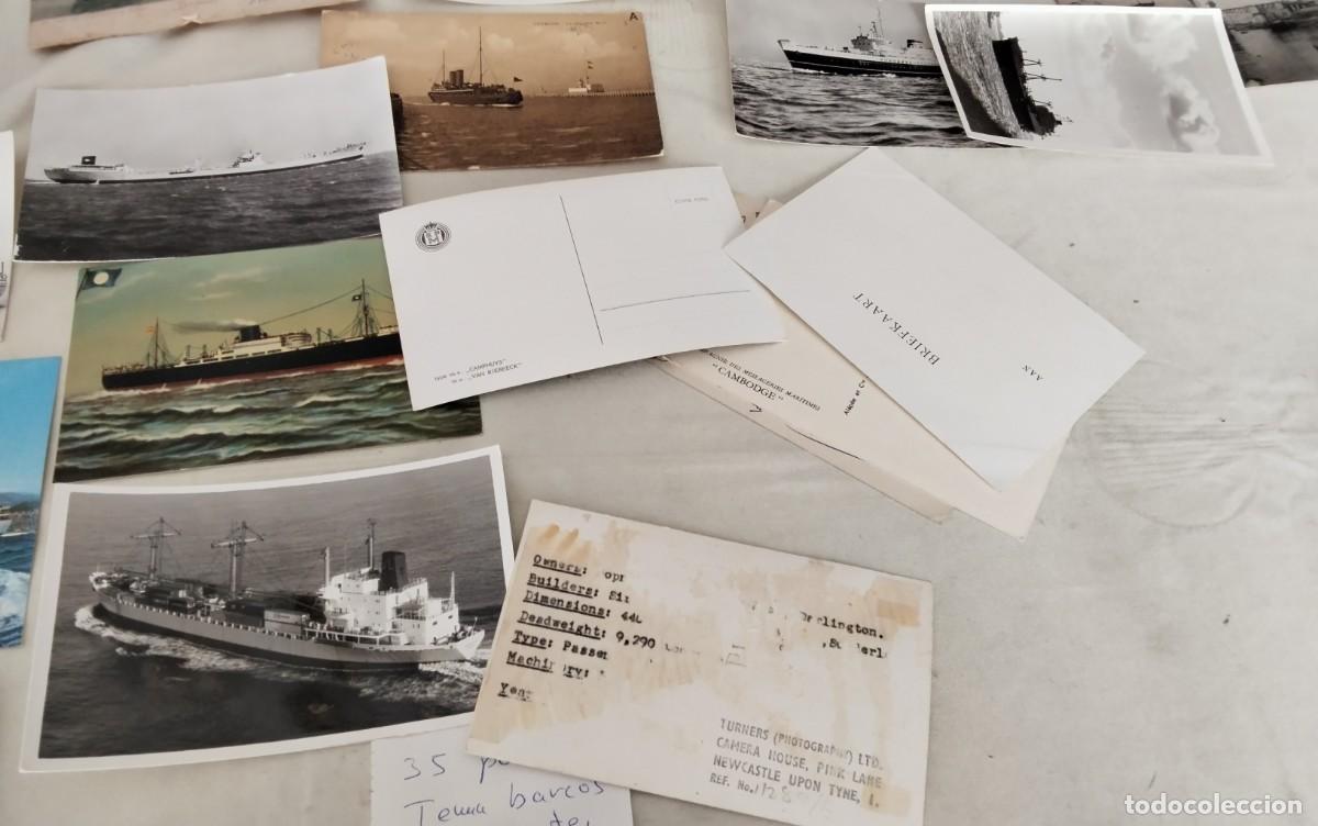 Postales: 35 POSTALES ANTIGUAS TEMA BARCOS - Foto 23