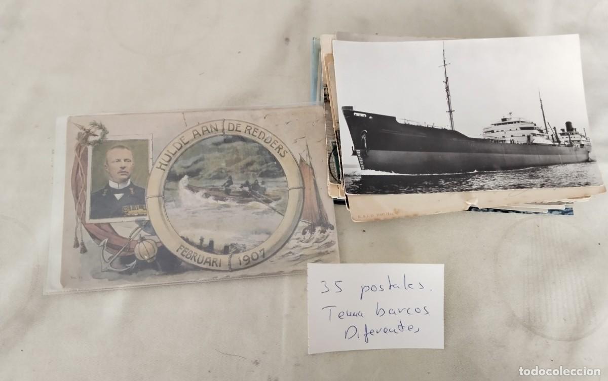 Postales: 35 POSTALES ANTIGUAS TEMA BARCOS - Foto 24