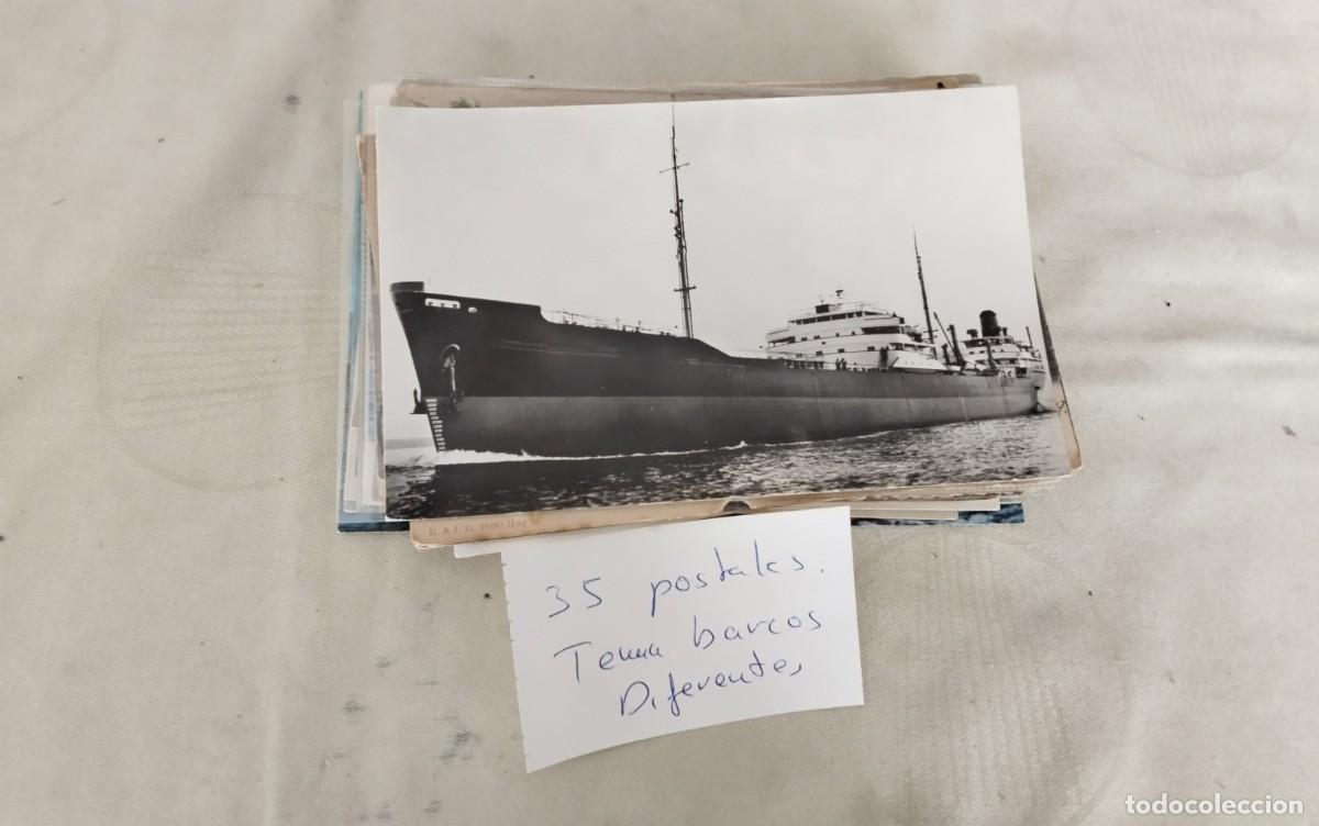 Postales: 35 POSTALES ANTIGUAS TEMA BARCOS - Foto 26