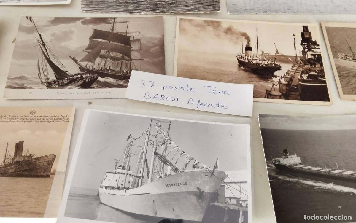 Postales: 37 POSTALES DEL TEMA BARCOS , DIFERENTES - Foto 14