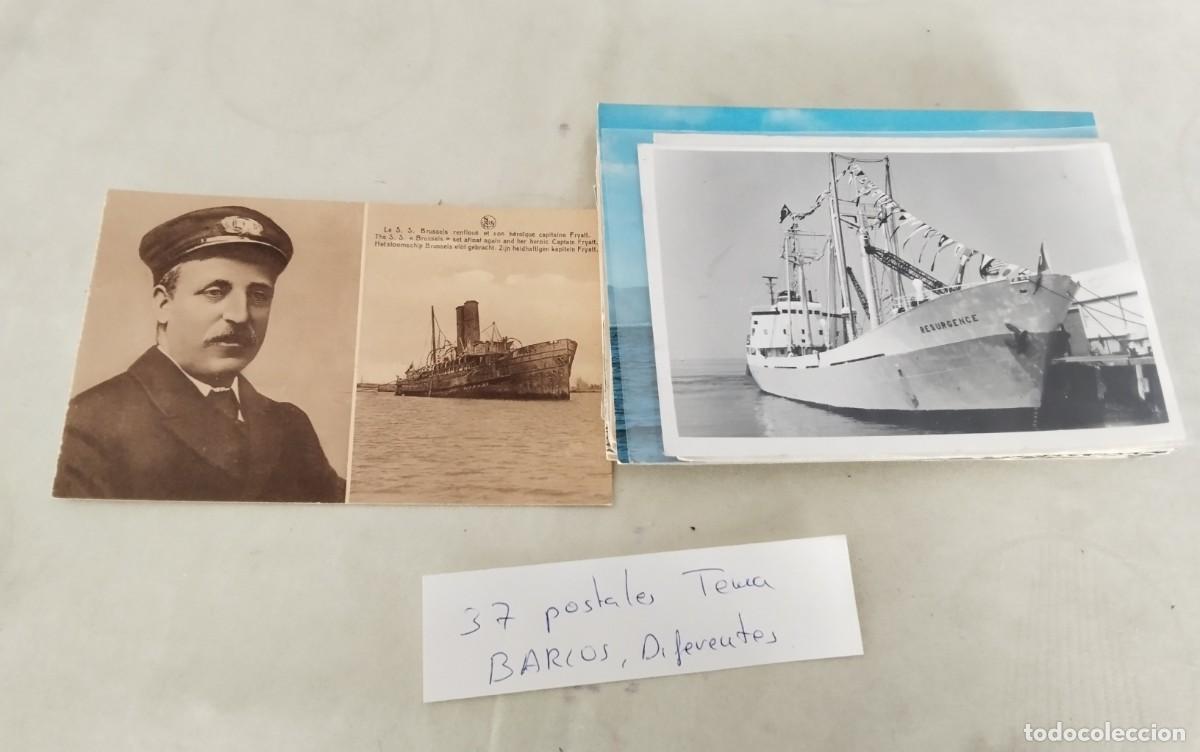 Postales: 37 POSTALES DEL TEMA BARCOS , DIFERENTES - Foto 25