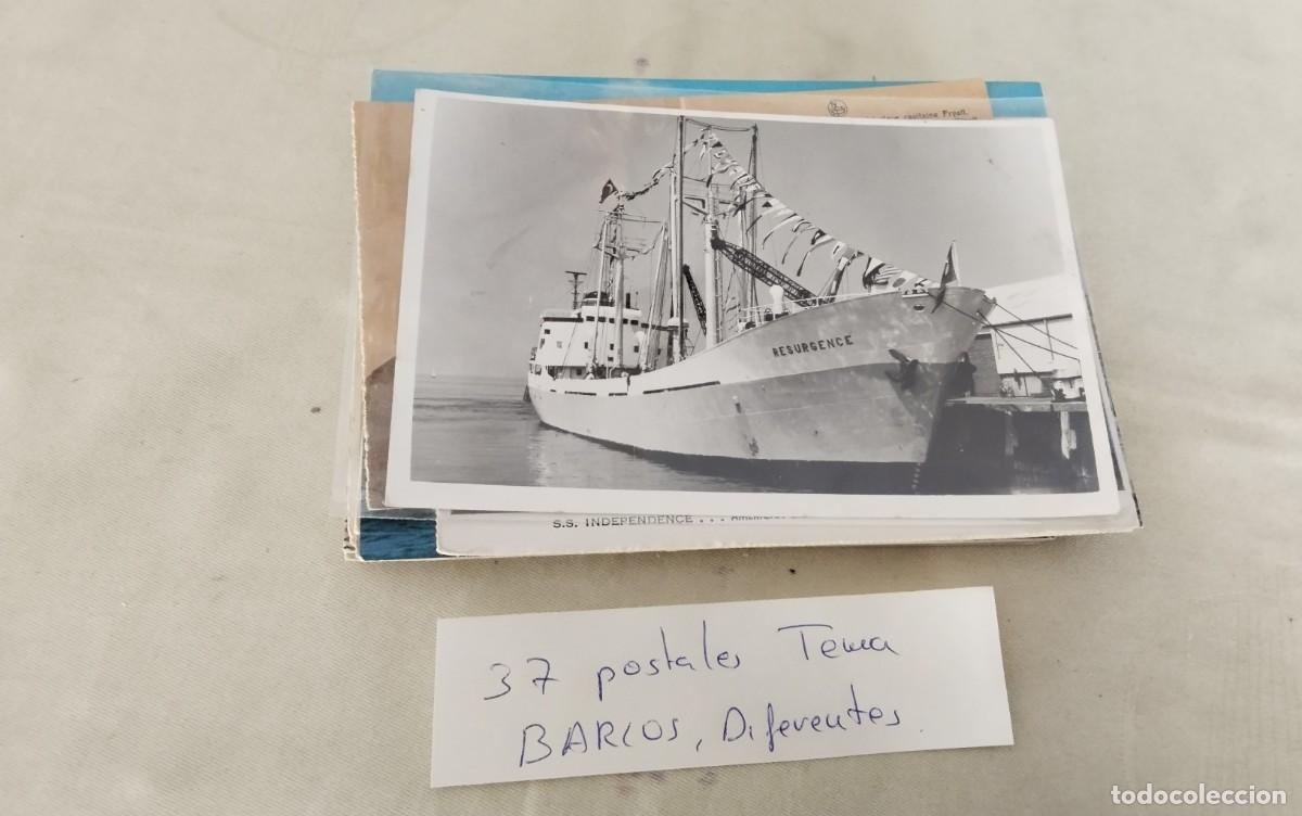 Postales: 37 POSTALES DEL TEMA BARCOS , DIFERENTES - Foto 26