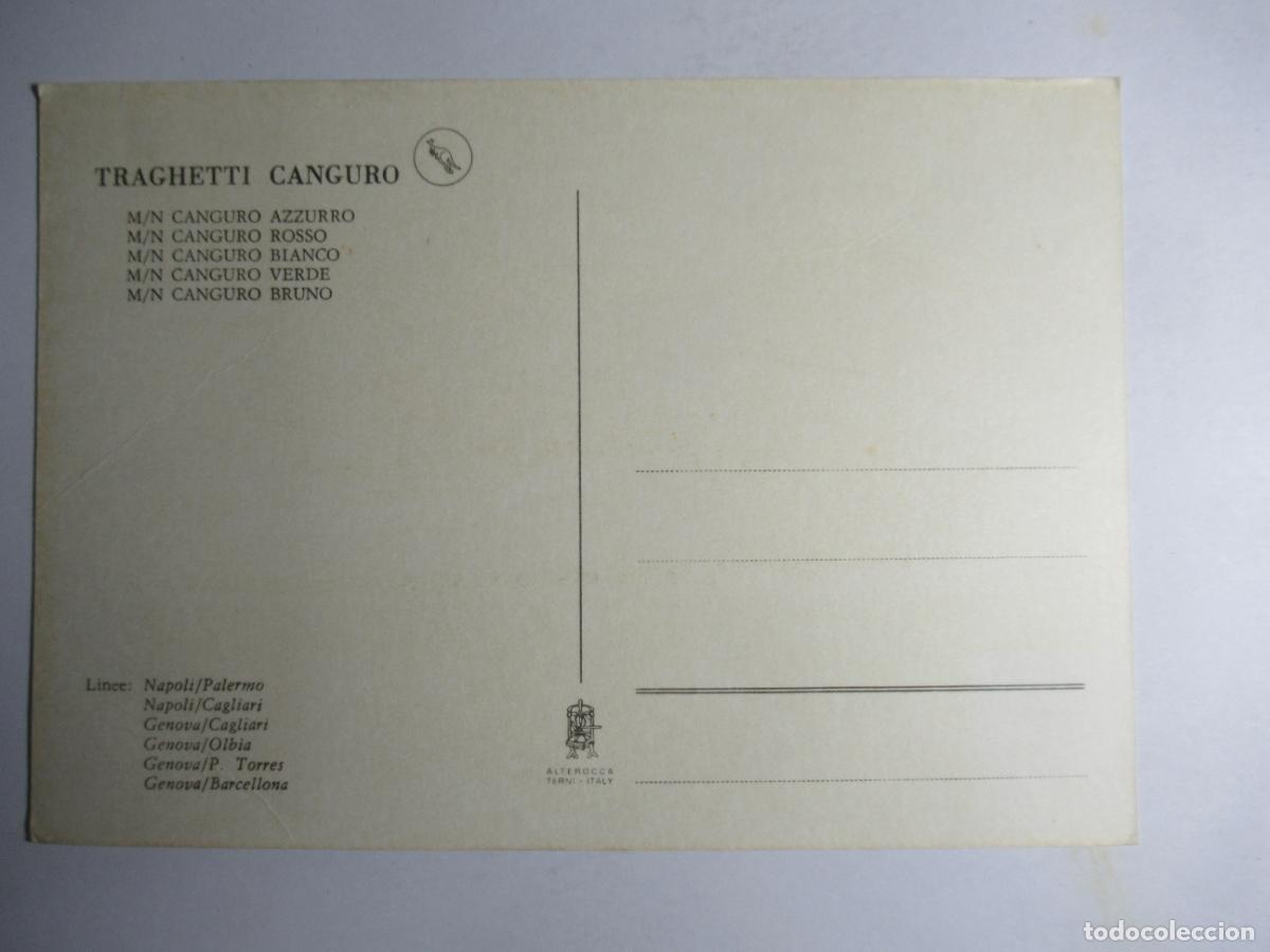 Postales: Traghetti Canguro - Linee Napoli - Palermo - Foto 2