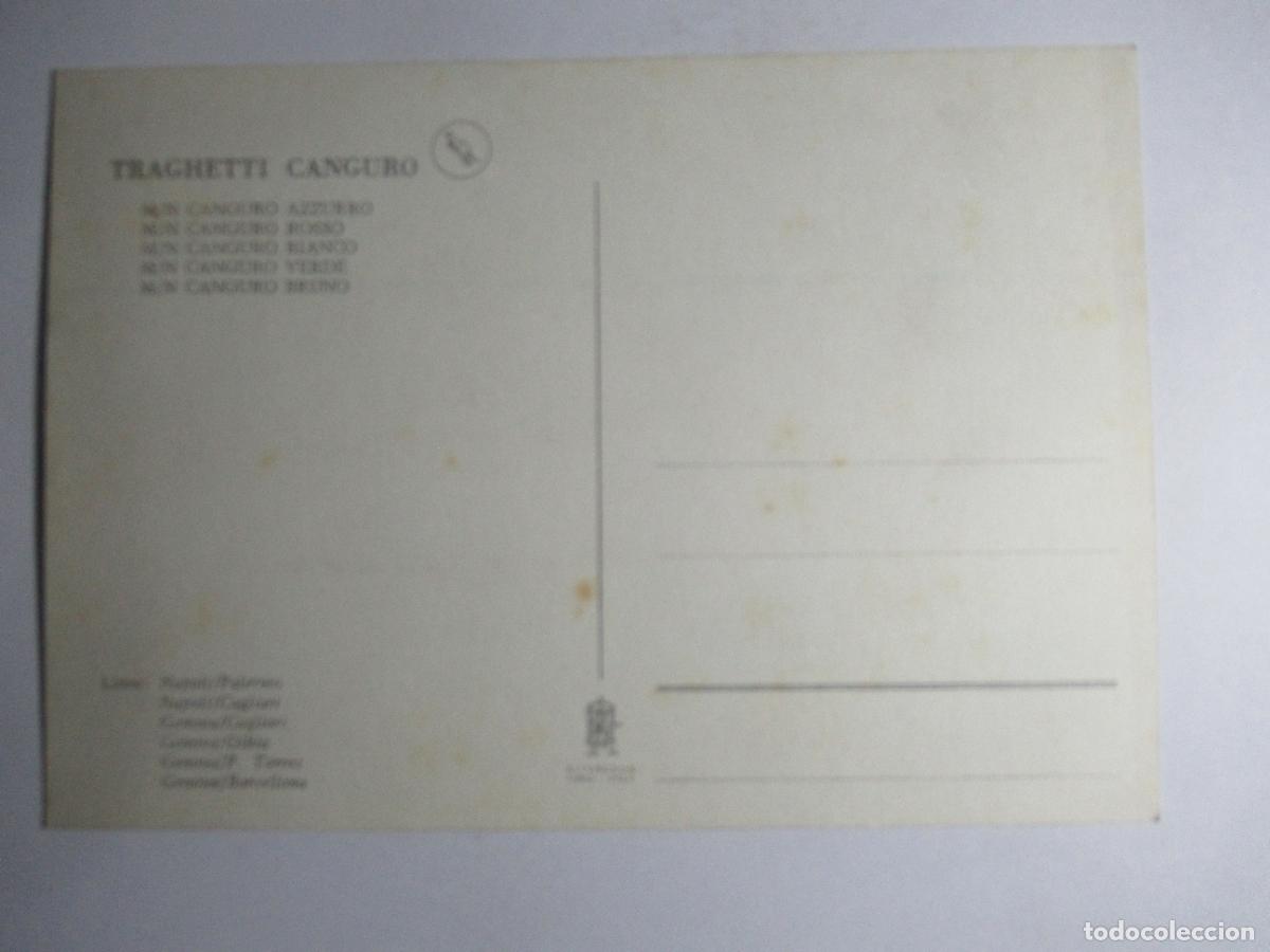 Postales: Traghetti Canguro - Linee Napoli - Palermo - Foto 2