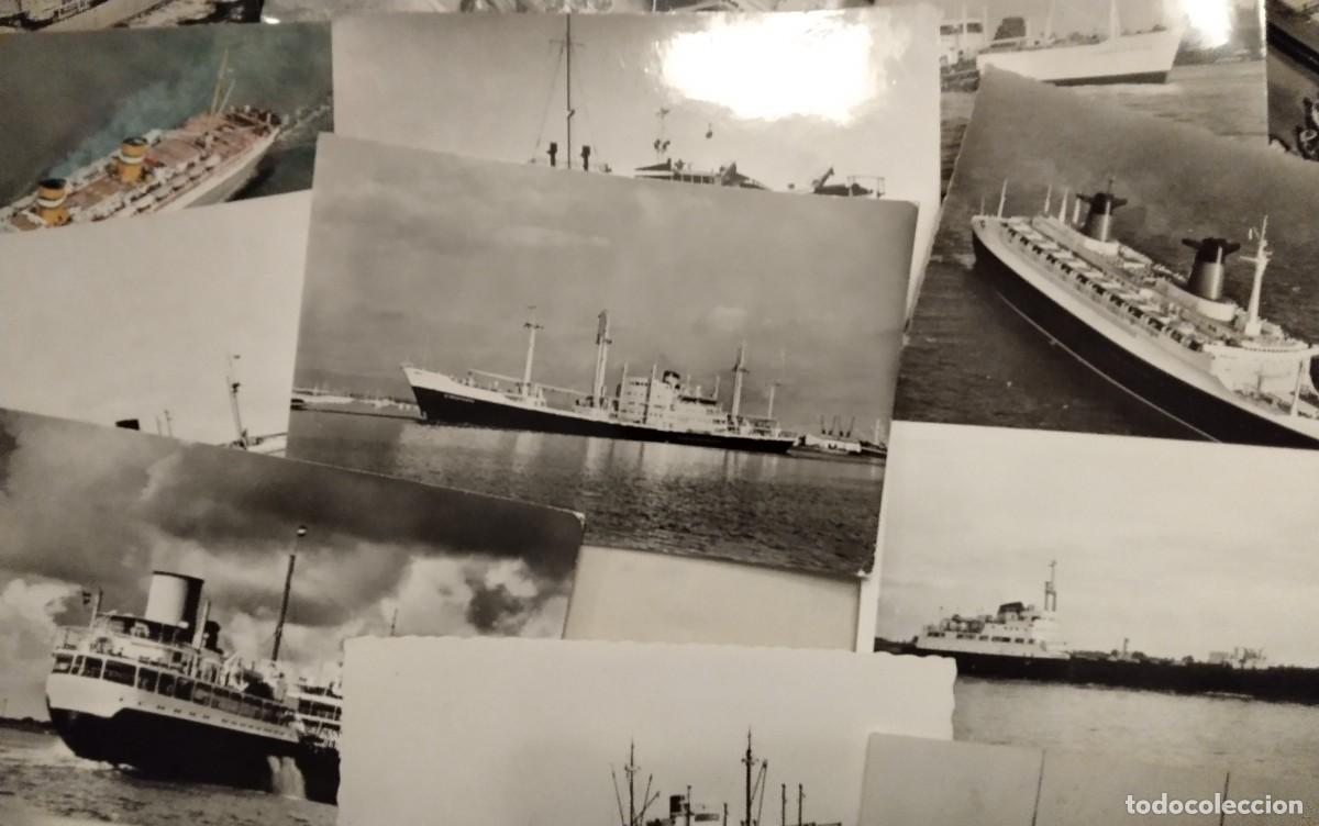 Postales: 48 POSTALES ANTIGUAS DIFERENTES TEMA BARCOS - Foto 7