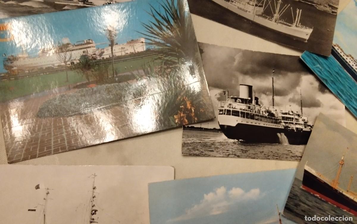 Postales: 48 POSTALES ANTIGUAS DIFERENTES TEMA BARCOS - Foto 11