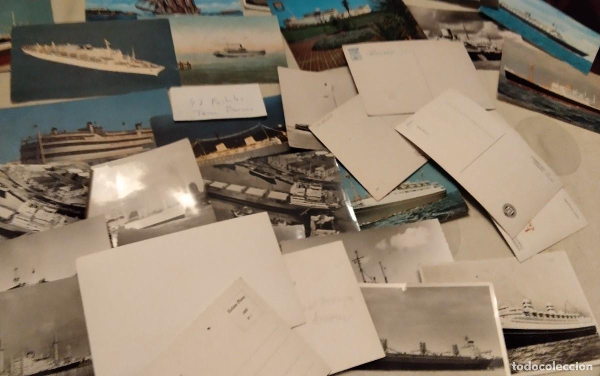 Postales: 48 POSTALES ANTIGUAS DIFERENTES TEMA BARCOS - Foto 17