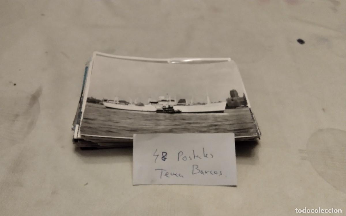 Postales: 48 POSTALES ANTIGUAS DIFERENTES TEMA BARCOS - Foto 18