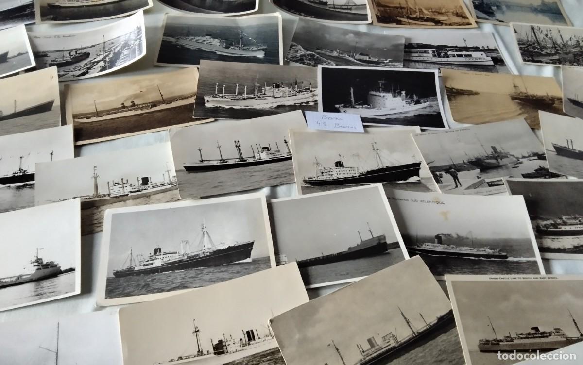 Postales: 45 POSTALES ANTIGUAS TEMA BARCOS BLANCO Y NEGRO - Foto 3