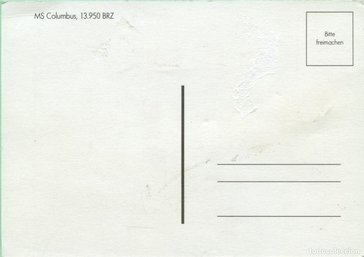 Postales: MS Columbus, 13950 BRZ. Sin circular. - Foto 2