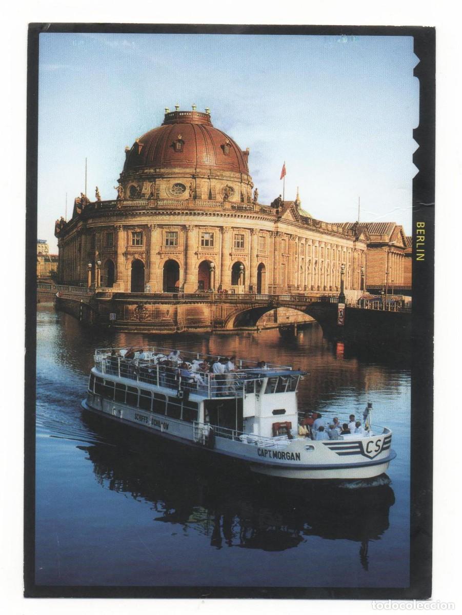 Postales: Barco en Berl&iacute;n-circulada- - Foto 1