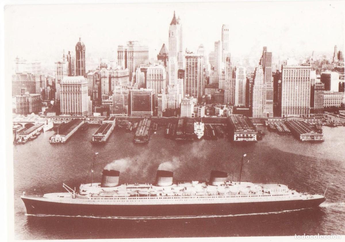 Postales: Entrada del Normandia en Manhattan-sin circular- - Foto 1