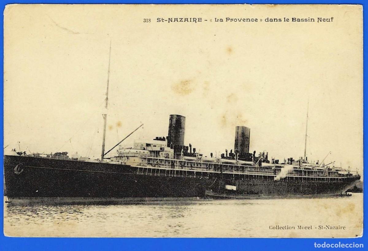 Postales: Barco : Transatl&aacute;ntico &ldquo; La Provence &rdquo; - Foto 1