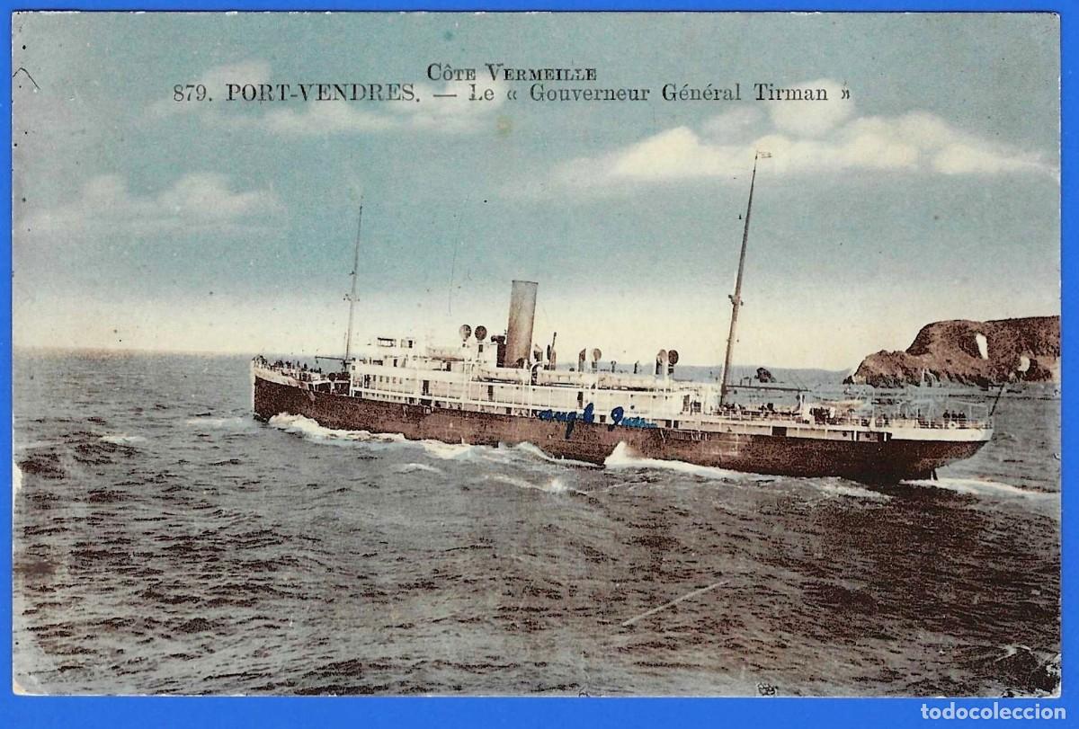 Postales: Barco : Paquebote &rdquo; Gouverneur G&eacute;n&eacute;ral Tirman &rdquo; - Foto 1
