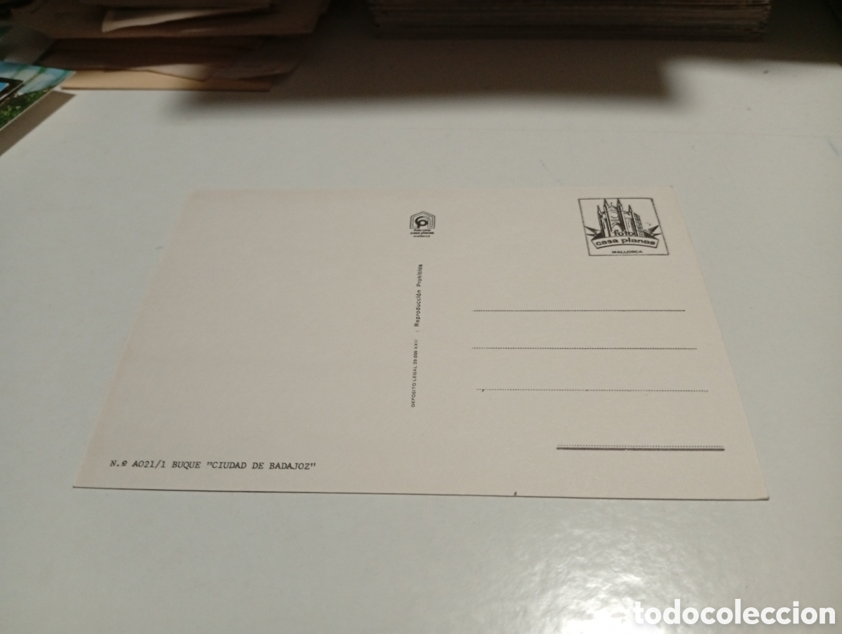 Postales: Postal barco Ciudad de Badajoz - Foto 2