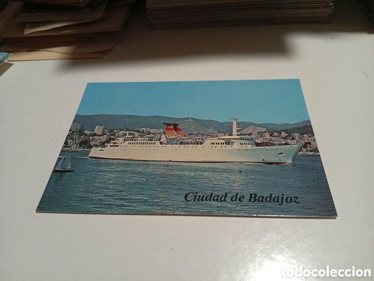 Postales: Postal barco Ciudad de Badajoz - Foto 1