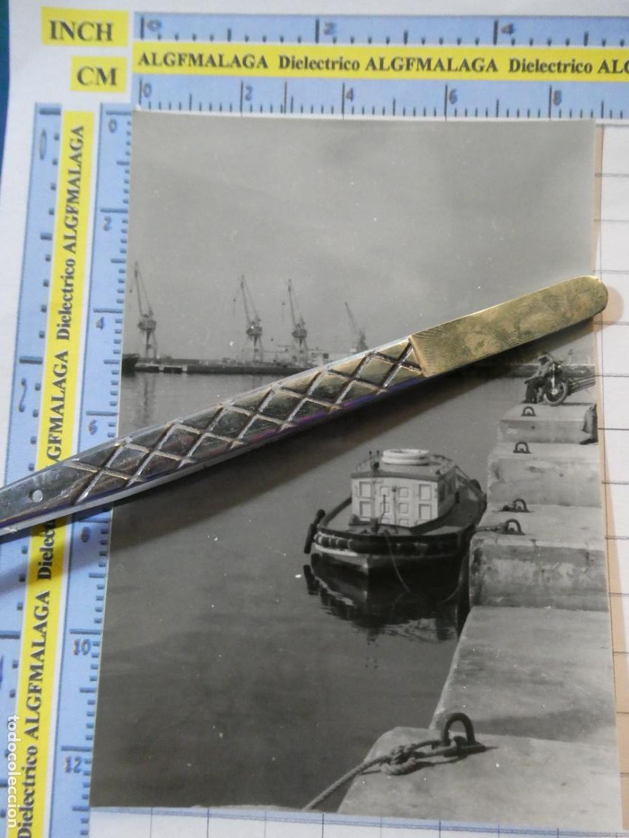 Postales: FOTO FOTOGRAF&Iacute;A BARCOS NAVIERAS. PUERTO DE M&Aacute;LAGA. PR&Aacute;CTICO. 2397