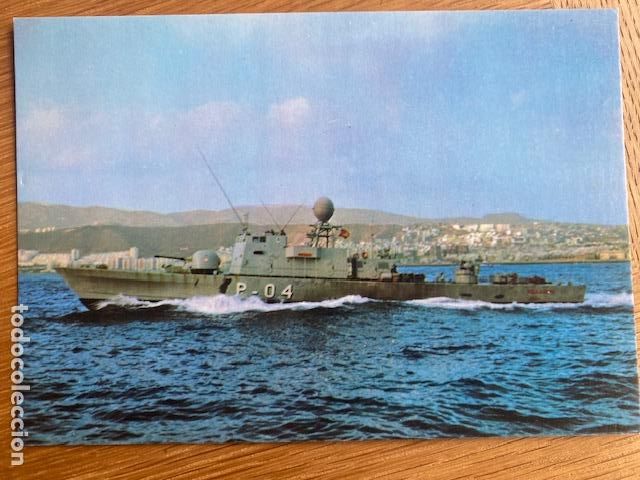 Postales: BARCOS ARMADA ESPA&Ntilde;OLA, PATRULLERO CA&Ntilde;ONERO &rdquo;VILLAAMIL&rdquo; , ED. Escudo de Oro. Sin circular